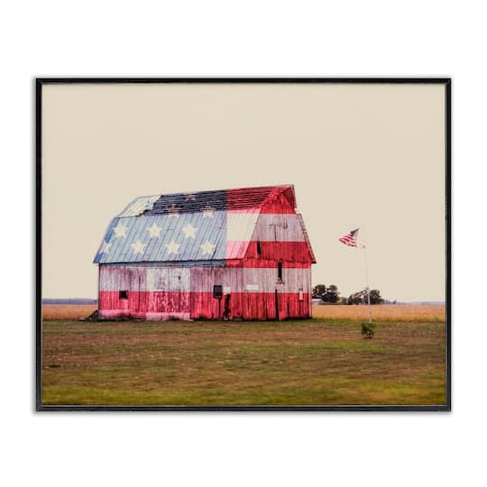 Stupell Industries Americana Farmhouse Barn Framed Giclee Art